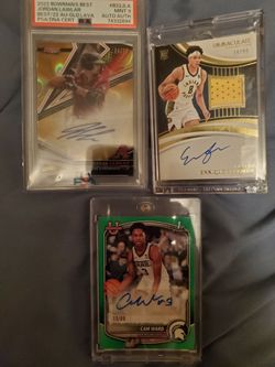 Autographed #d cards