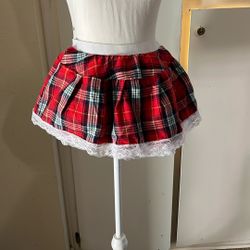 Sexy  School Girl Skirt  Halloween Costume 