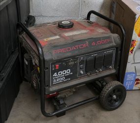 Predator 4000-Watt Portable Generator – Brand New, Never Used – $400