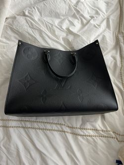 Louis Vuitton Black Leather OnTheGo GM Tote NWT Authentic
