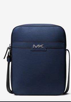 Authentic blue Michael Kors flight crossbody bag