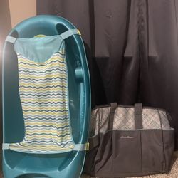 Baby Tub & Diaper Bag 