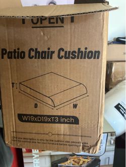 Patio chair cushion