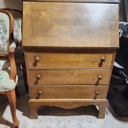 Vintage Secretary Desk with 3 drawers