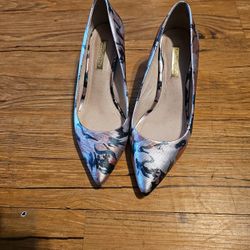 louise et cie jordyna pink floral point toe pump 2.5” heel womens 6 1/2M /37