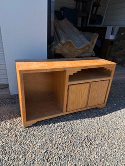 Wood TV Stand / Media Console Cabinet