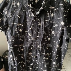 Nightmare Before Christmas 2XL Button Down Shirt