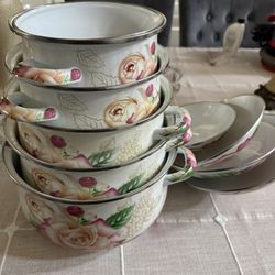 Enamel Cooking Pots Set