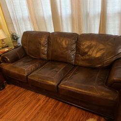 Faux leather couch- 3 seater 