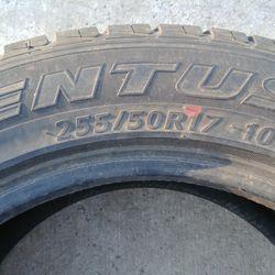  255/50/17 Hankook Ventus All Season Tires Only 2