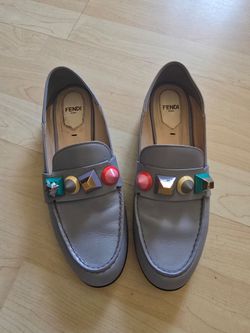 Fendi Leather Loafers – Size 37.5