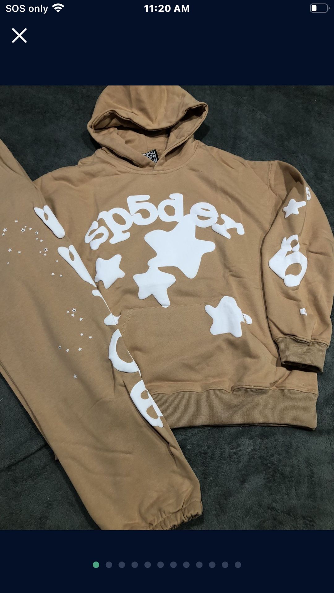 Beige Sp5der Suit. S,m,l,xl.