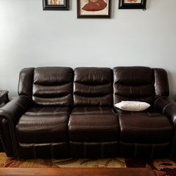 Power recliner Sofa and Love Seat