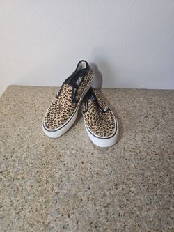 Vans Ultra Cush Leopard Print Slip Ons Womens Sz.10