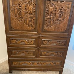 Armoire With Table And Jewelers Box 
