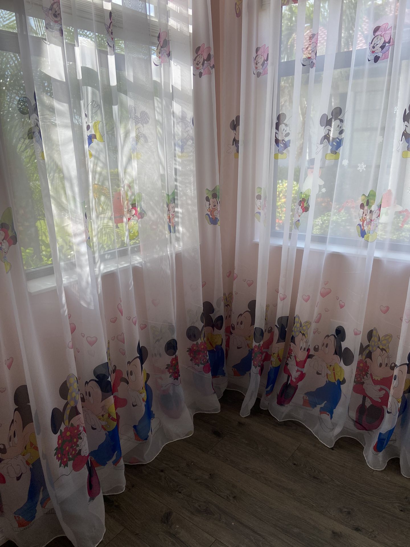 Sheer Voile Curtains and Semi blackout Drapes With Disney Characters