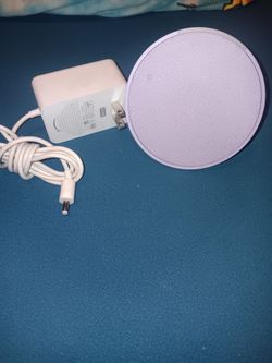 Amazon Echo Pop Smart Speaker Lavender Bloom With Alexa Power Supply