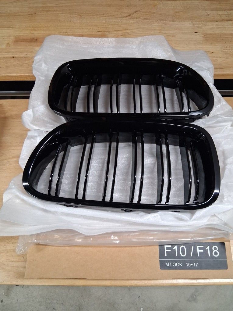 Bmw 5 Series 10-17 F10 Black Kidney Grill