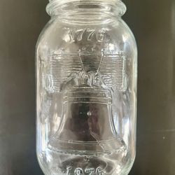 Vintage Bicentennial Mason Jar