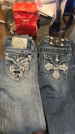 Miss Me jeans set of kids size 10 (1 bootcut 1 skinny)