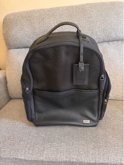 BRIC’S x Porsche Design Roadster Nylon Backpack Italian Leather — Black with built in USB charging