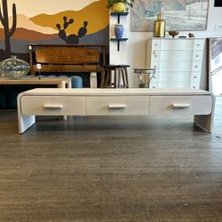 Gorgeous New White Wash TV Stand / Entertainment Center 