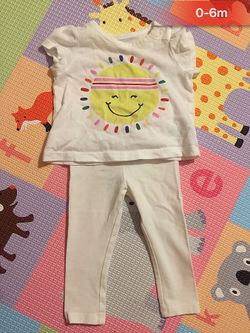 Baby girl 2-piece oufit 0-6m