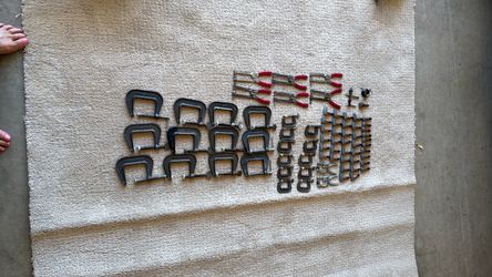Workshop clamps 69 assorted sizes