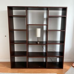 Large Dark Wood Bookcase