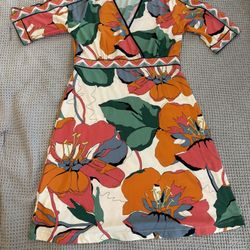 {BCBGMAXAZRIA} Floral Dress with Bold Colors