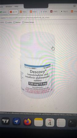 Descovy Tablet · 200mg-25mg · 30-day supply