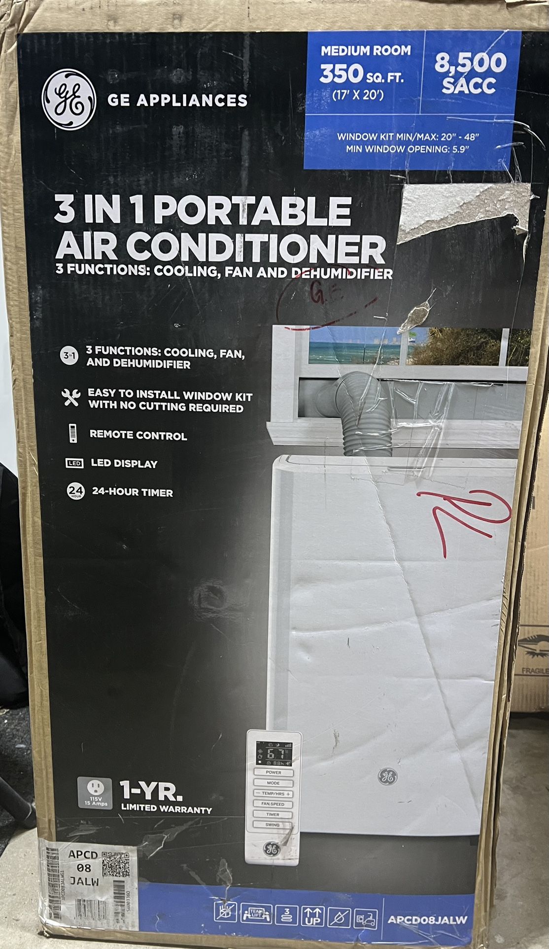 GE 3-in-1 (A/c+ Fan + dehumidifying)