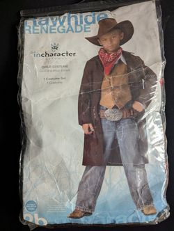 Rawhide Renegade Cowboy Western Child Boys Costume Sz 5-6