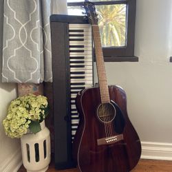 Brand New 61 Key Casio Keyboard and Fender Acoustic Guitar