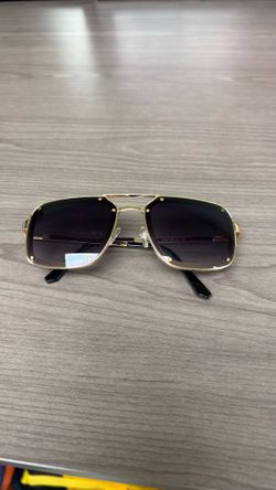 Square Aviator Sunglasses Gold Frame