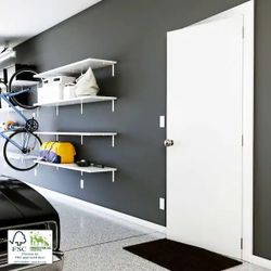 New Eightdoors 36 in. x 80 in. x 1-3/8 in. Contemporary Flat White Primed Core Flush Wood Interior Slab Door 