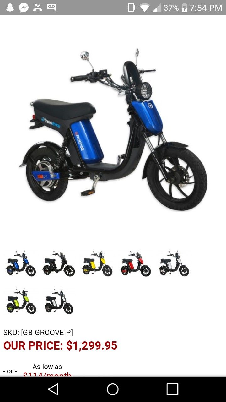 Gigabyke groove electric moped