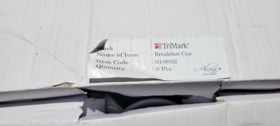 TriMark Breakfast Cup Set of 6
