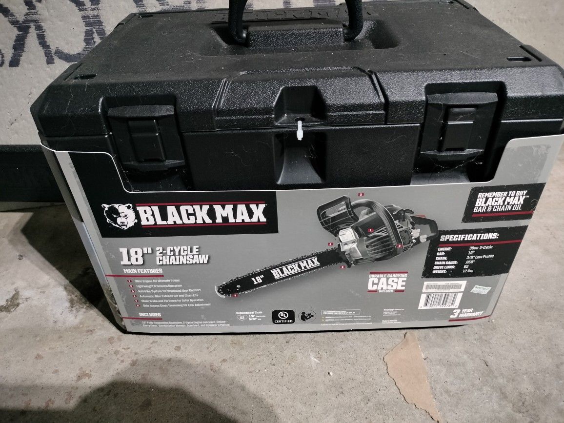 Black Max 18in Chainsaw,All Products : American Fashion Style Bags On Sale