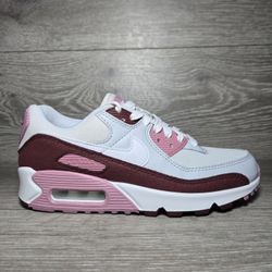 NIKE AIR MAX 90 SE SNEAKERS WOMEN'S SZ 5.5 TEAM RED PINK NEAPOLITAN HM9451 600