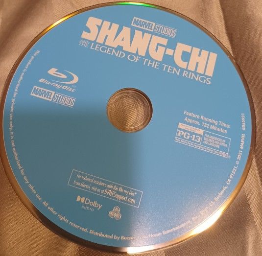 Shang Chi And The Legend Of 10 Rings BLURAY