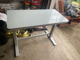 Adjustable sit/stand desk from Costco