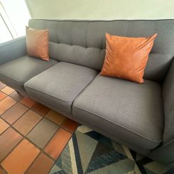 Mid-Century Modern Couch (80” Wide/33” Deep/32” High)