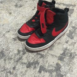  Red Jordan 1 Shoes No Laces 