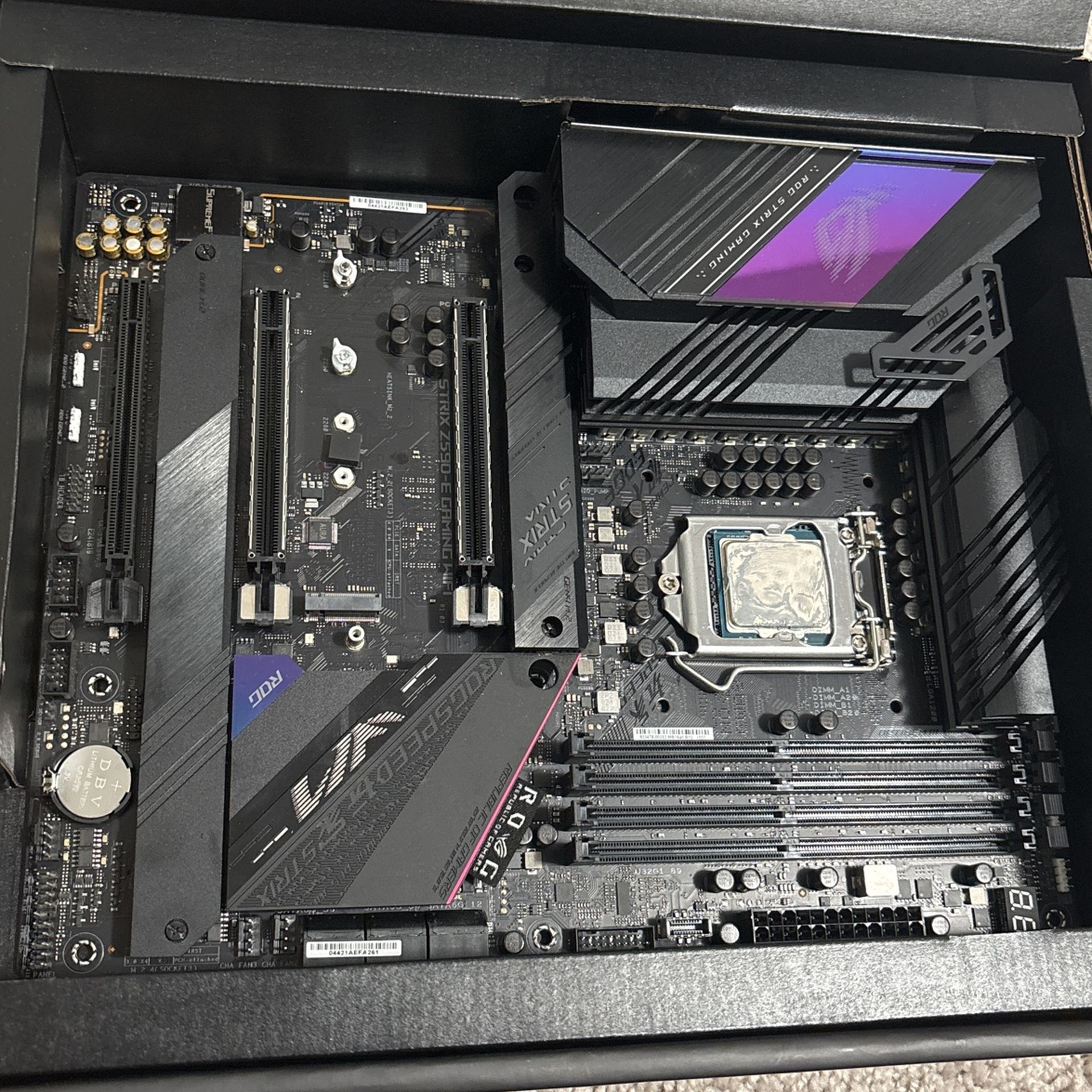 Asus Rog Motherboard W/ Intel I7-11700k