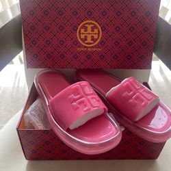 Tory Burch-Pink Bubble Jelly Sandals