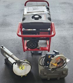 New Troy Bilt 5500 Watt Generator Ryobi Skill Saw Circular Briggs and Stratton