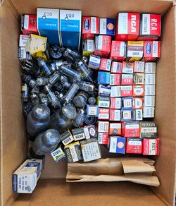 Vintage Radio and Tube Repair Lot - Tester, Manuals, and Tubes