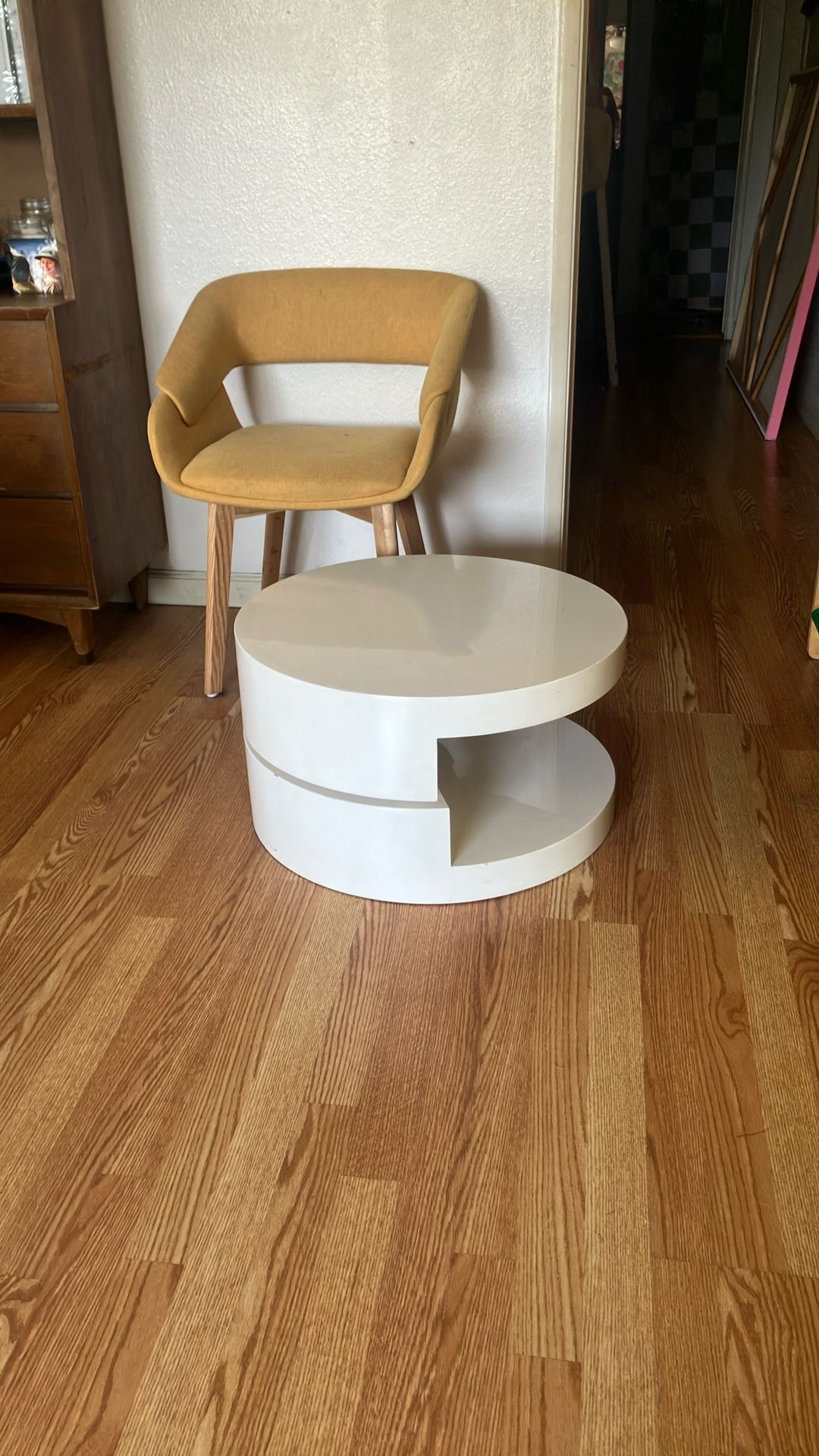 Post Modern swivel coffee table