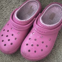 Pink Crocks 10$Girls Size 10
